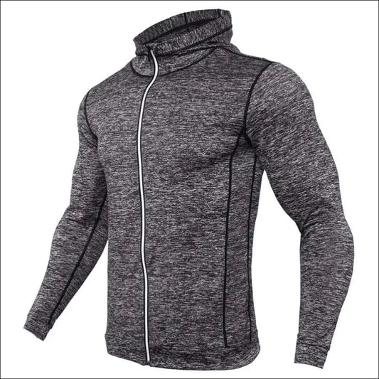 Men's Hooded Compression Shirt | Sport Training Top