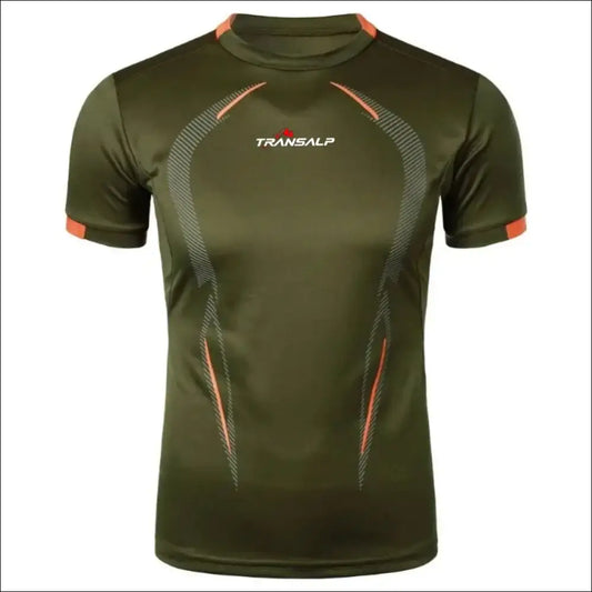 Transalp Men's Motorcycle Gym Fitness T-shirt