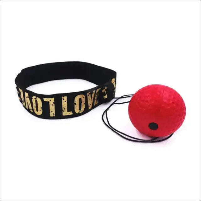 Boxing Speed Ball Head-mounted PU Punch Ball for MMA and Sanda Training - red set