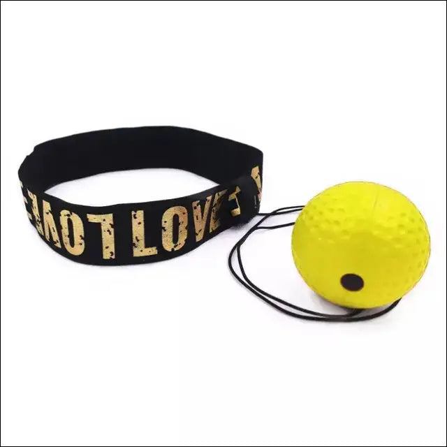 Boxing Speed Ball Head-mounted PU Punch Ball for MMA and Sanda Training - yellow set