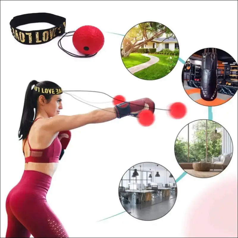 Boxing Speed Ball Head-mounted PU Punch Ball for MMA and Sanda Training