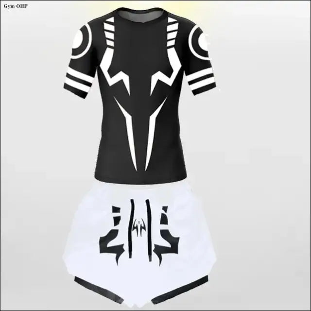 Jujutsu Kaisen Anime Compression Set - T-Shirt & Shorts - Savage Combat & Fitness
