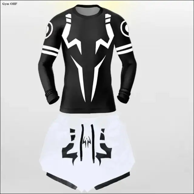Jujutsu Kaisen Anime Compression Set - T-Shirt & Shorts - Savage Combat & Fitness
