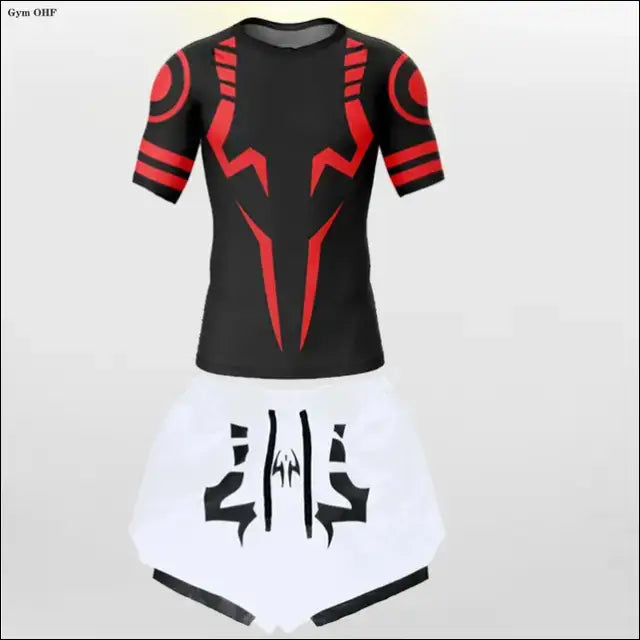Jujutsu Kaisen Anime Compression Set - T-Shirt & Shorts - Savage Combat & Fitness