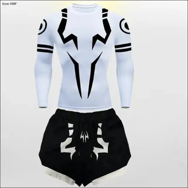 Jujutsu Kaisen Anime Compression Set - T-Shirt & Shorts - Savage Combat & Fitness