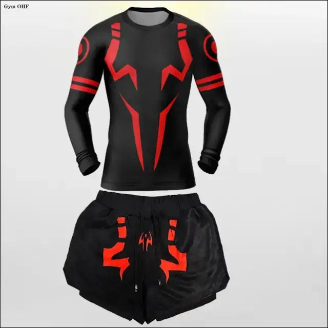 Jujutsu Kaisen Anime Compression Set - T-Shirt & Shorts - Savage Combat & Fitness