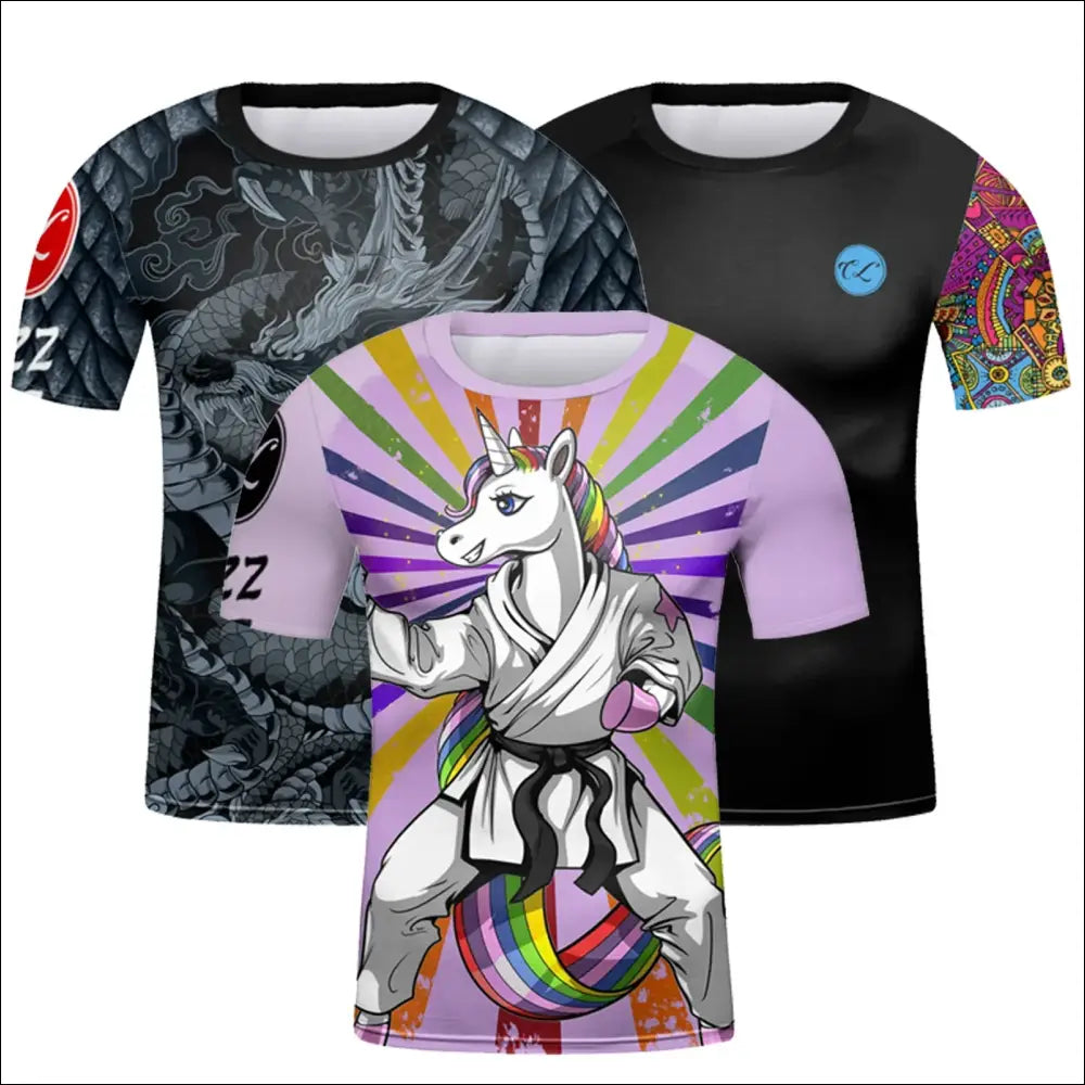 Kids’ Compression Sport T-Shirt – MMA & Boxing Training Gear