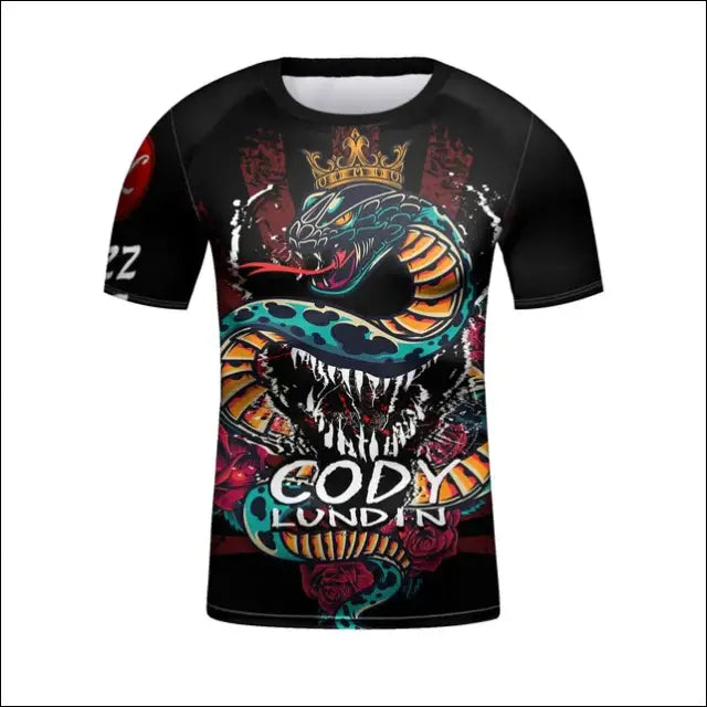 Kids’ Compression Sport T-Shirt – MMA & Boxing Training Gear - 8 / 6