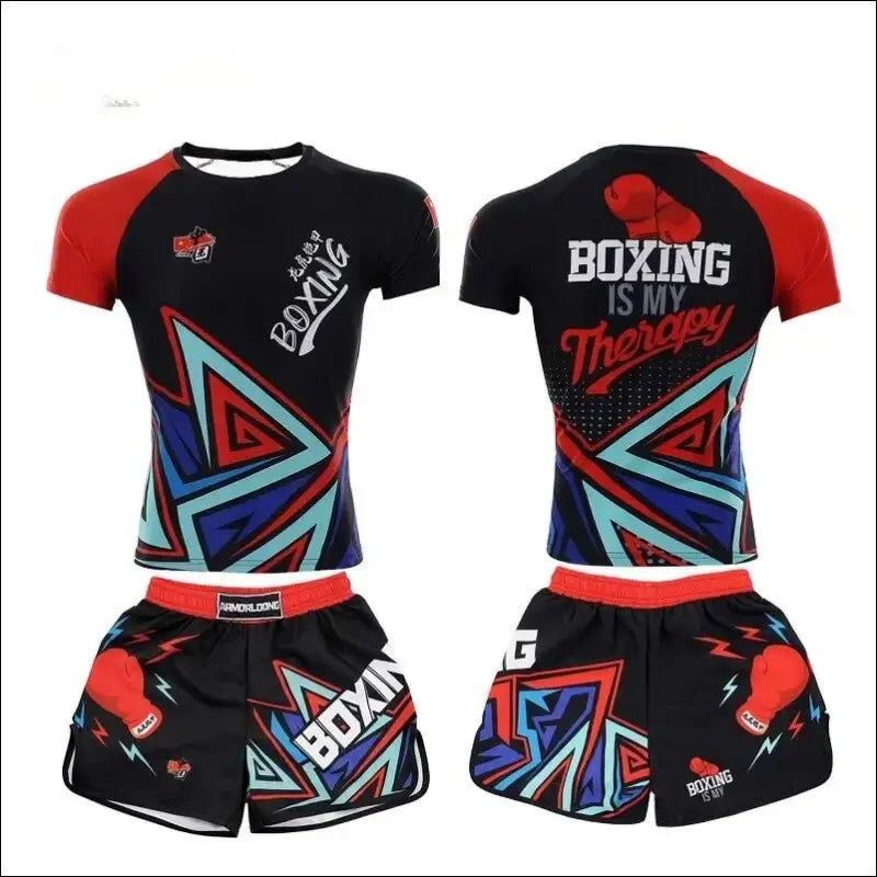 Kids’ MMA Boxing Training Set – Short Sleeve Sportswear