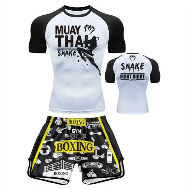 Kids’ MMA Boxing Training Set – Short Sleeve Sportswear - 4XL / TZ14733