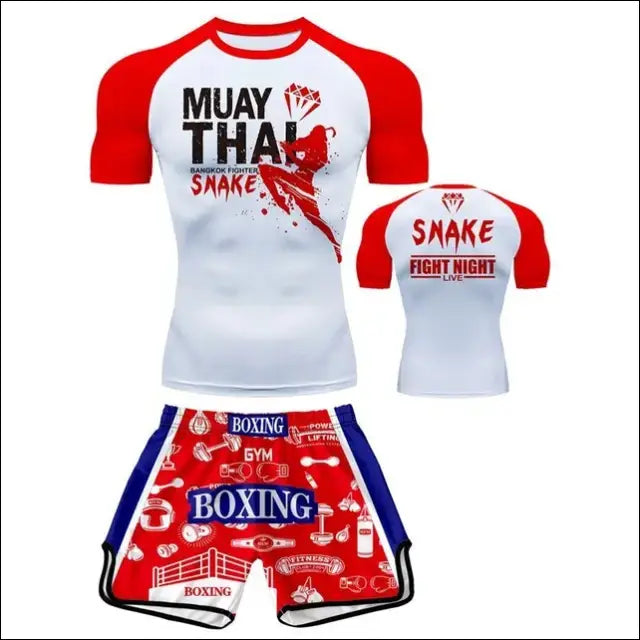 Kids’ MMA Boxing Training Set – Short Sleeve Sportswear - 9T-10T / TZ14732