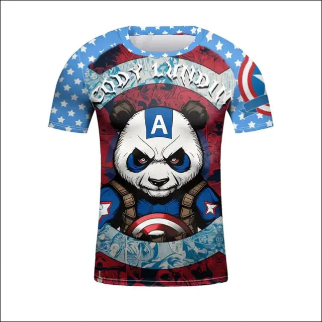 Kids’ MMA Rashguard Set – Compression T-shirt & Shorts for Combat Sports - S / 6 years