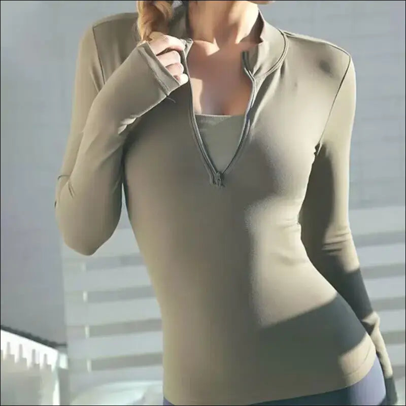 Long Sleeve Yoga Shirt – Full-Sleeve Fitness Top for Women
