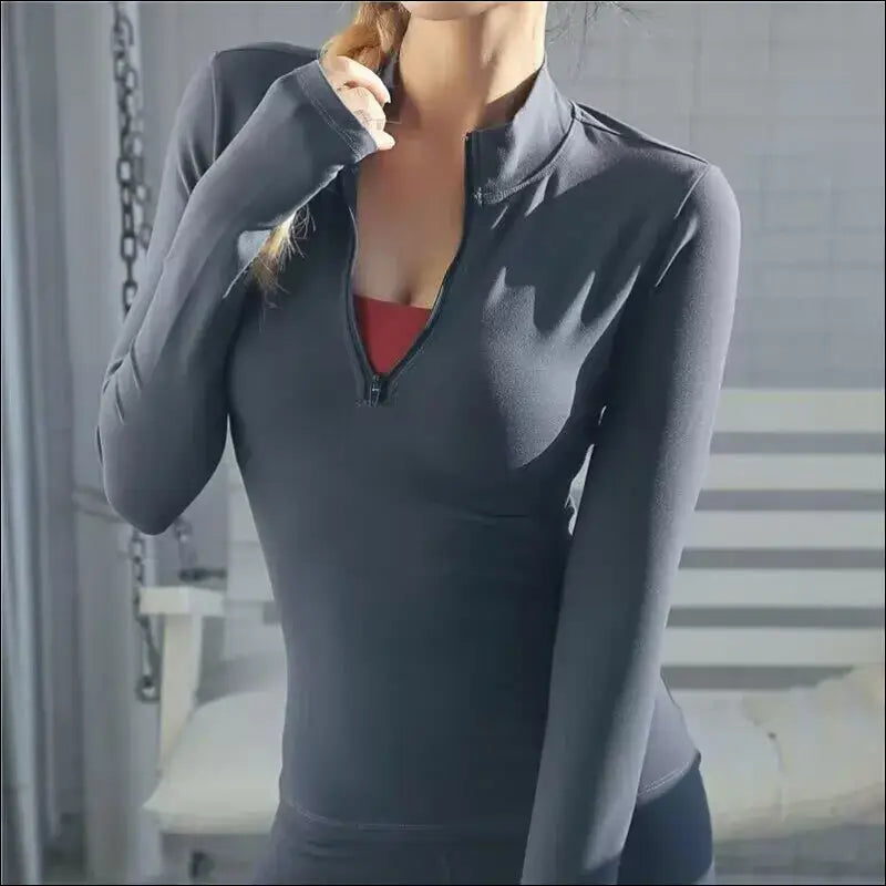 Long Sleeve Yoga Shirt – Full-Sleeve Fitness Top for Women