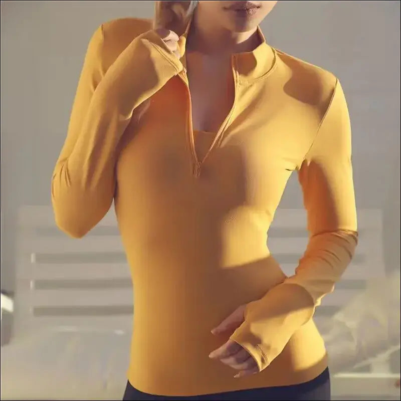 Long Sleeve Yoga Shirt – Full-Sleeve Fitness Top for Women