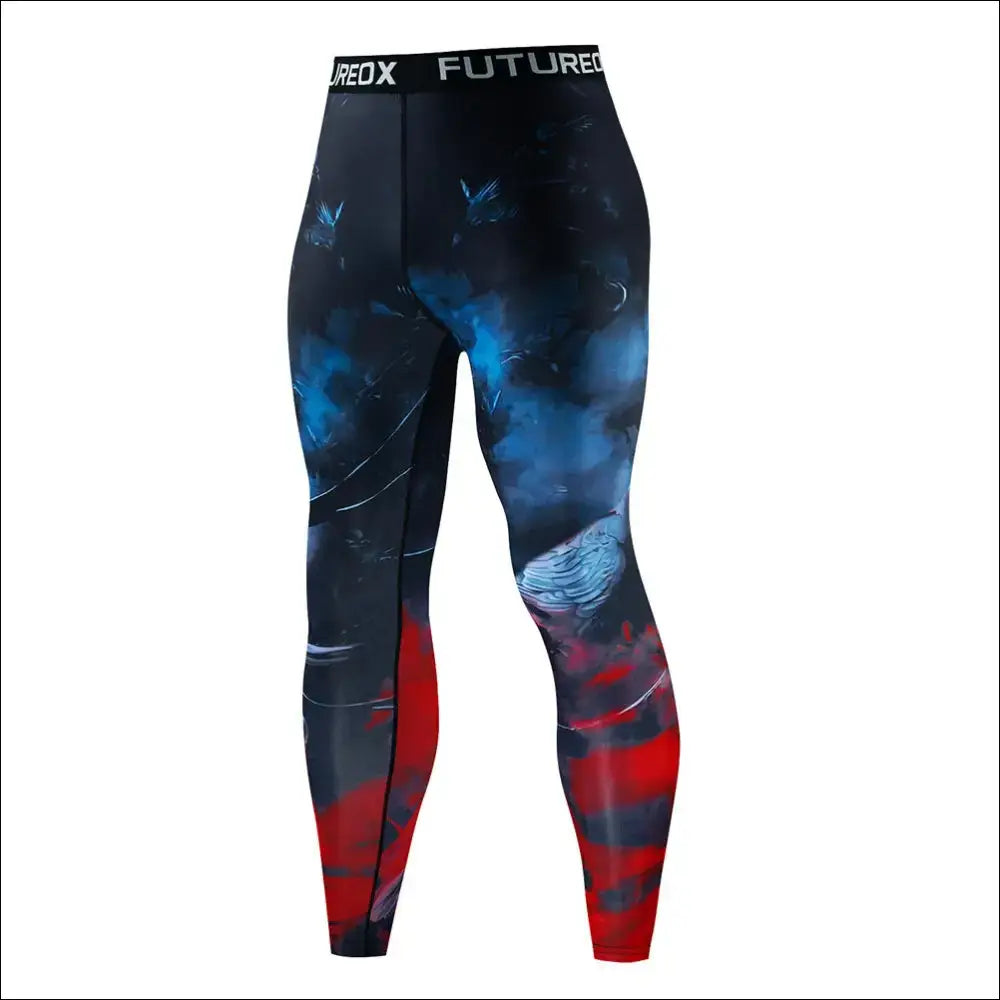Men’s Muay Thai MMA Rashguard & Tracksuit Set – Fightwear - Tights / M