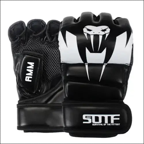 MMA Boxing Gloves | Snake and Tiger Design - SOTF-ST3B / Palm width 9-13CM - mma gear boxing gear