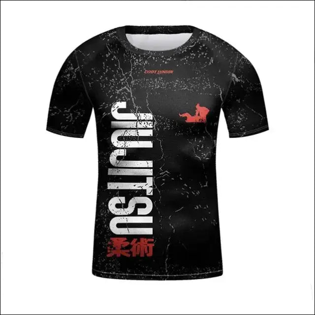 MMA Rash Guard Set - Kids 3D Combat Rash Guard Set - g / 14 T - Kids