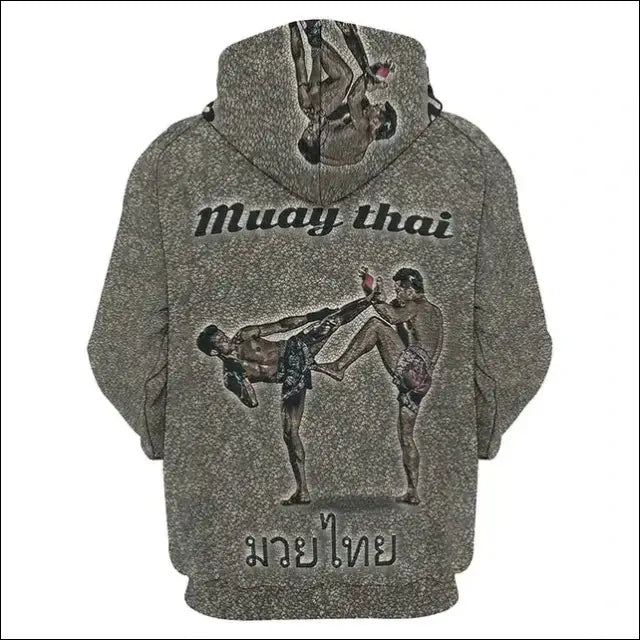 Muay Thai Boxer Sports Hoodie For Men Tops 3D MMA Boxing Printed New In Hoodies Womens Clothing Harajuku Fashion Y2k Tracksuits eprolo