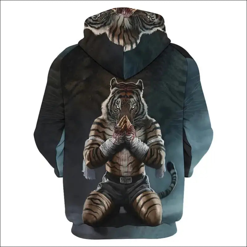 Muay Thai Boxer Sports Hoodie For Men Tops 3D MMA Boxing Printed New In Hoodies Womens Clothing Harajuku Fashion Y2k Tracksuits eprolo