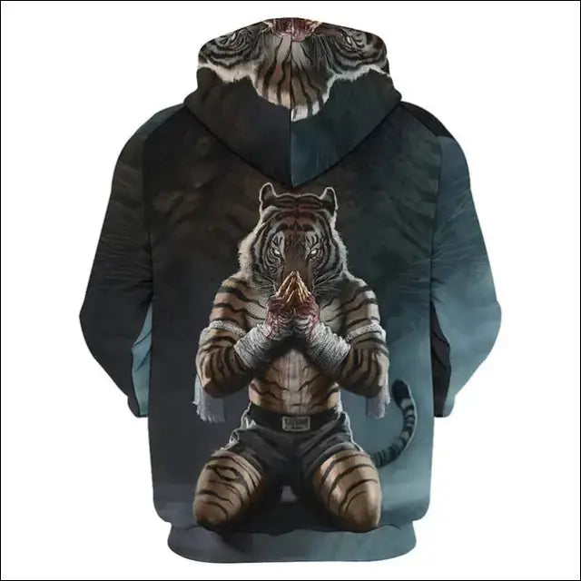 Muay Thai Boxer Sports Hoodie For Men Tops 3D MMA Boxing Printed New In Hoodies Womens Clothing Harajuku Fashion Y2k Tracksuits eprolo