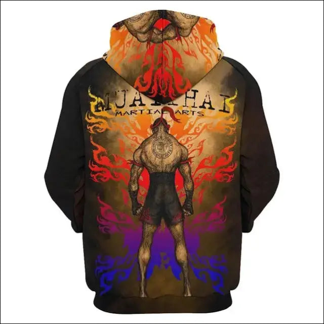 Muay Thai Boxer Sports Hoodie For Men Tops 3D MMA Boxing Printed New In Hoodies Womens Clothing Harajuku Fashion Y2k Tracksuits eprolo