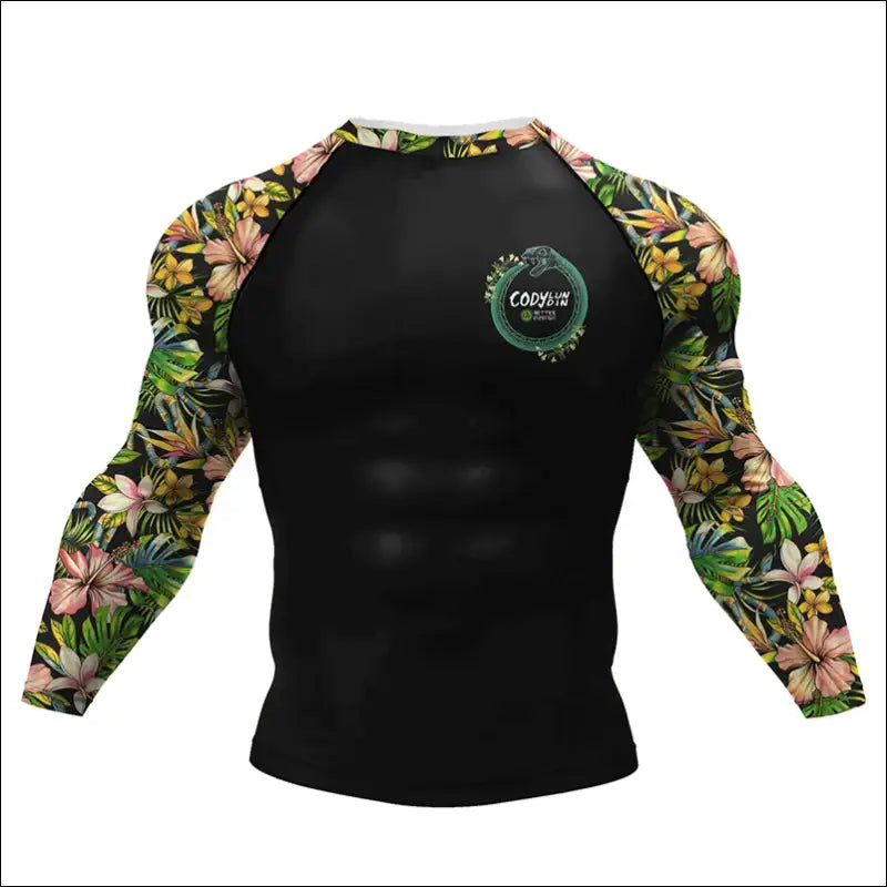 New Men Compression Full Printing Boxing T Shirt + Shorts MMA BJJ Shirt Anti Abrasion T shirts NO GI Rash Guards Muay