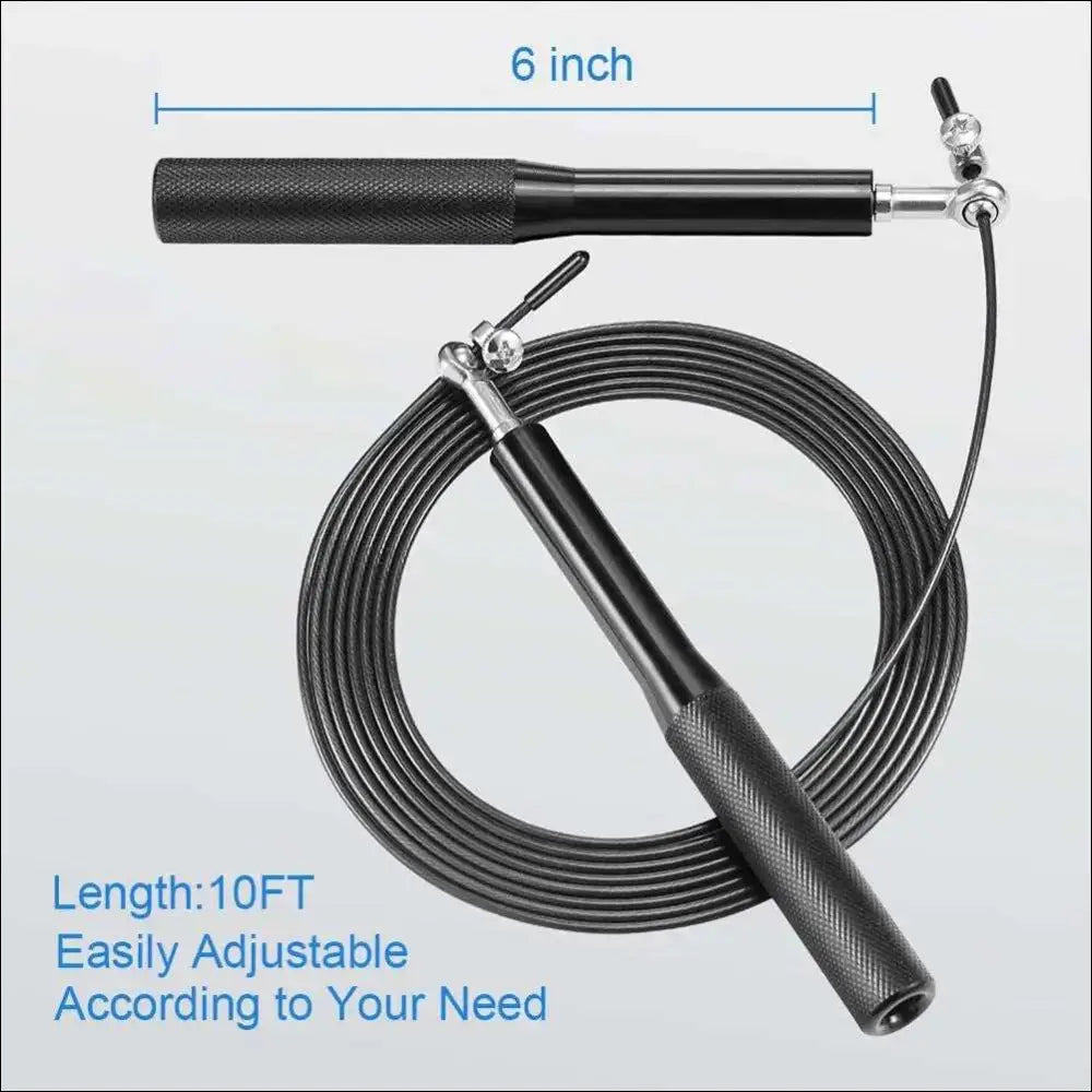 Speed Jump Rope for Fitness and Boxing Training - Adjustable for Kids and Adults - mma gear boxing gear