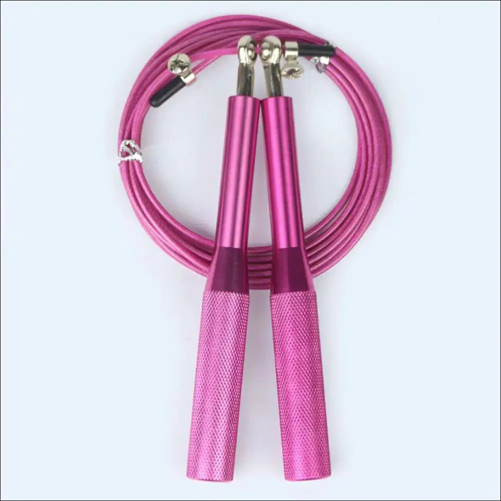 Speed Jump Rope for Fitness and Boxing Training - Adjustable for Kids and Adults - Pink - mma gear boxing gear