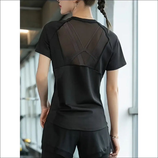 New Summer Sports T-Shirt – Quick-Drying Mesh Fitness Top