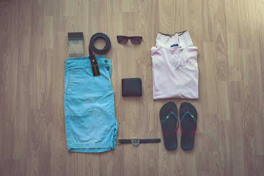 pink polo shirt