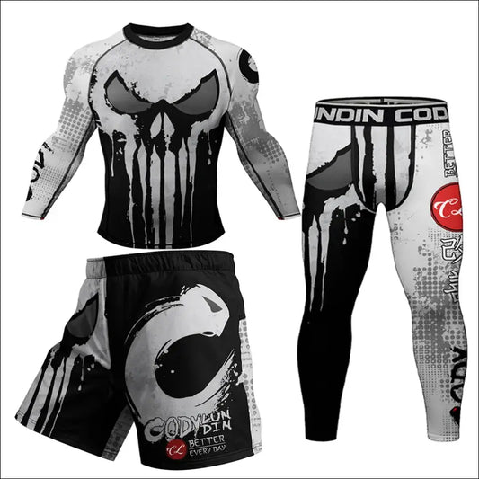 MMA Rashguard Set – Compression T-shirt & Leggings for Training