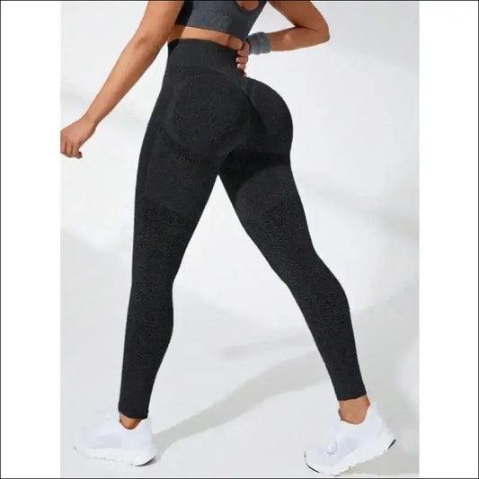 Seamless Knitted Fitness Leggings - Women s fitness outfit