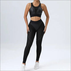 2-Piece Yoga Set – Stylish Sports Bra & High-Waist Leggings