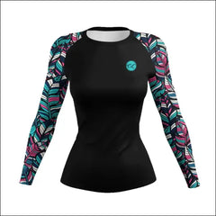 3D Printed Comics MMA T-Shirt - Women's Compression Long Sleeve BJJ Rashguard - Savage Combat & Fitness