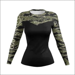 3D Printed Comics MMA T-Shirt - Women's Compression Long Sleeve BJJ Rashguard - Savage Combat & Fitness