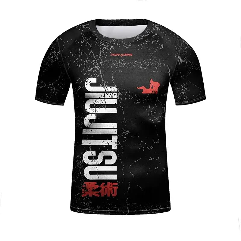 MMA Rash Guard Set - Kids 3D Combat Rash Guard Set