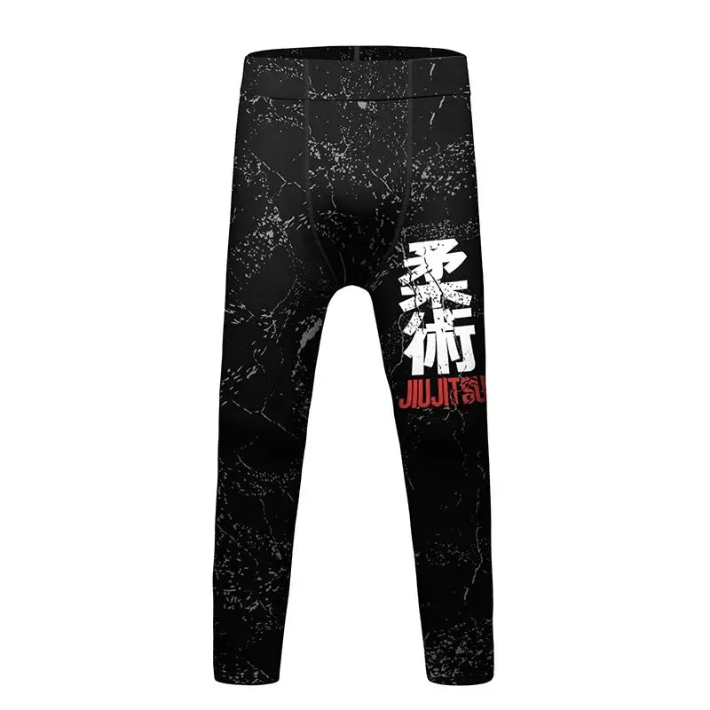 MMA Rash Guard Set - Kids 3D Combat Rash Guard Set