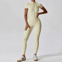 Women’s Tactical Bodysuit by Savage Combat – seamless zip-up compression-fit gymwear for MMA, fitness, and streetwear drops