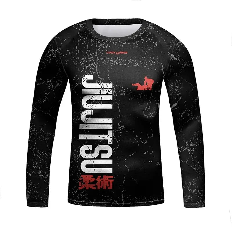 MMA Rash Guard Set - Kids 3D Combat Rash Guard Set