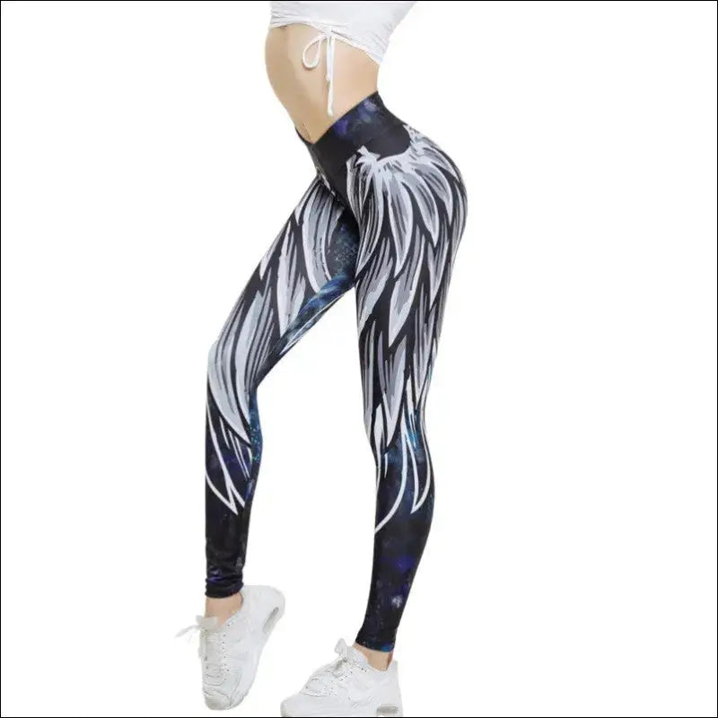 Angel Wing Leggings | Bold & Stylish Activewear - S