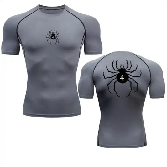 Anime Hunter X Hunter T-shirt | Compression Shirt - Grey A / S