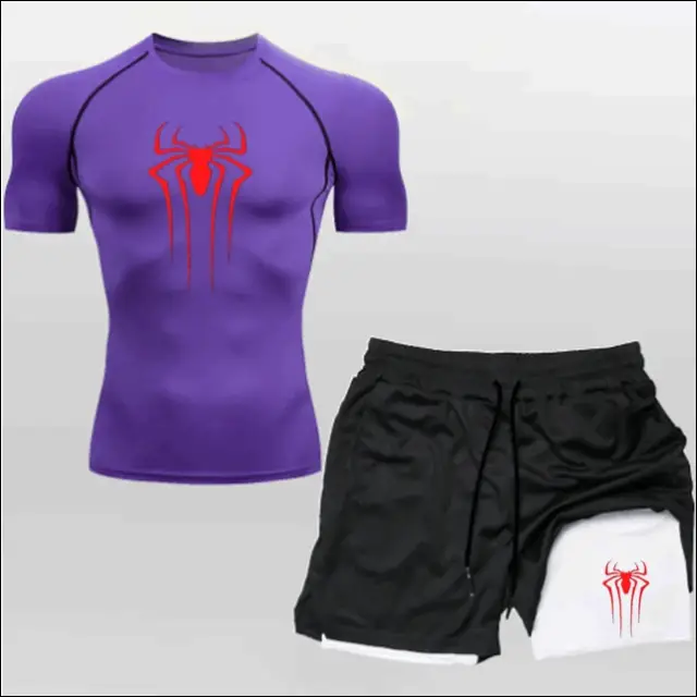 Anime Workout Gear: Shirt & Shorts - Savage Combat & Fitness