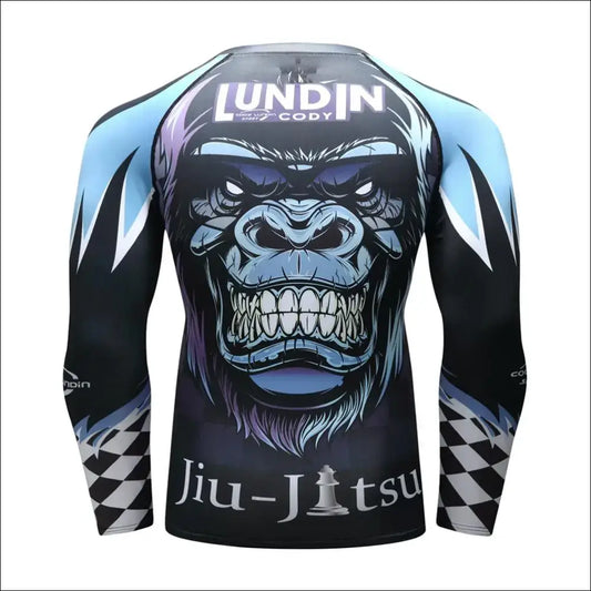 Boxing Set Compression Jersey Pants 3D orangutan Printing Rashguard KickBoxing Tight T-Shirts Trousers Muay Thai MMA