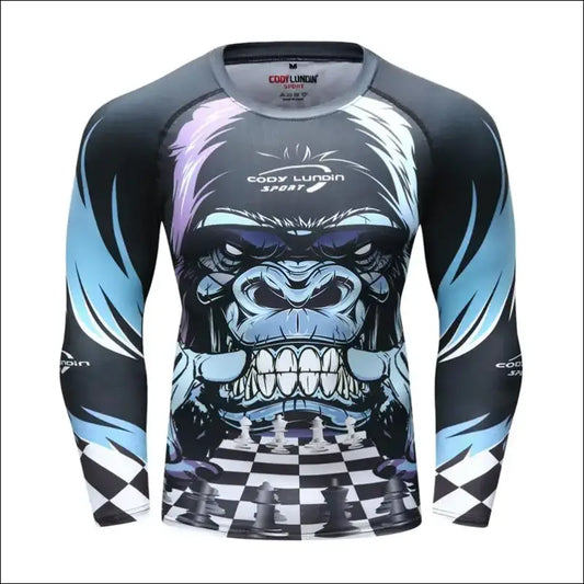 Boxing Set Compression Jersey Pants 3D orangutan Printing Rashguard KickBoxing Tight T-Shirts Trousers Muay Thai MMA