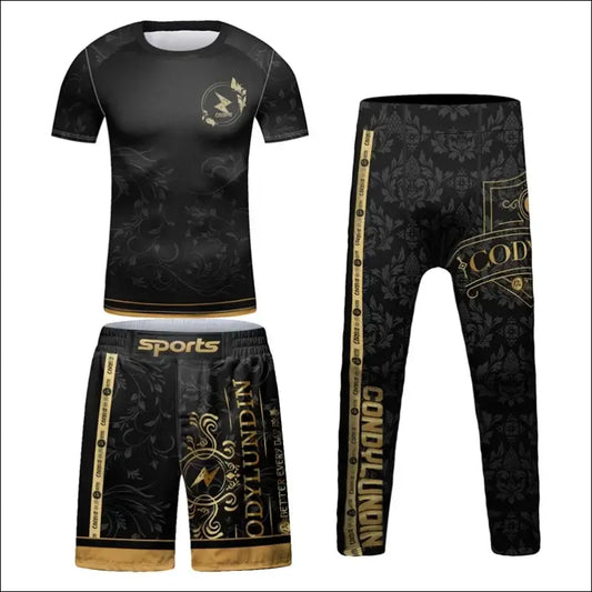 Boys Compression MMA Bjj Rashguard Kid’s Gym Fitness Jerseys Training Tracksuits Children Fighting Boxing Sportsuit