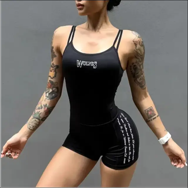 Darc Women Bodysuit – Wolf Head Sport Sportswear - black / S