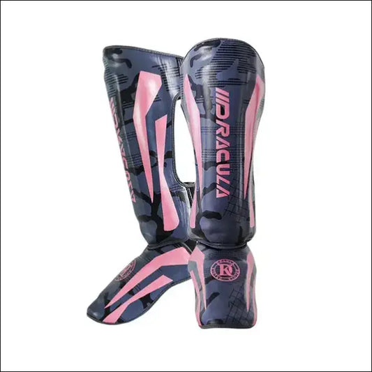 Kickboxing Boxing Shin Guard Pads | Ultimate Protection for Martial Arts - Dark Night Pink / S