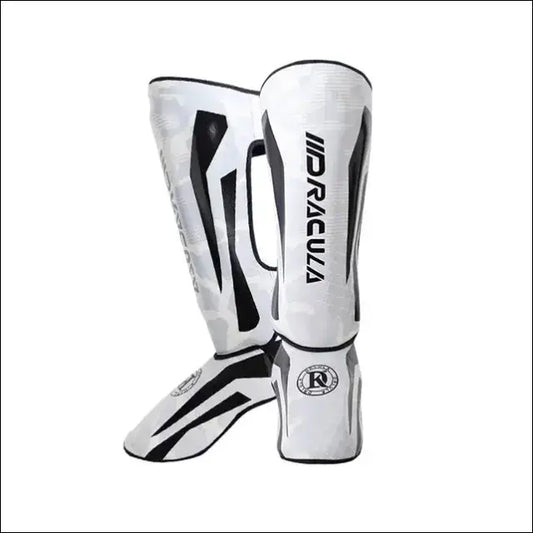 Kickboxing Boxing Shin Guard Pads | Ultimate Protection for Martial Arts - Dark Night White / S