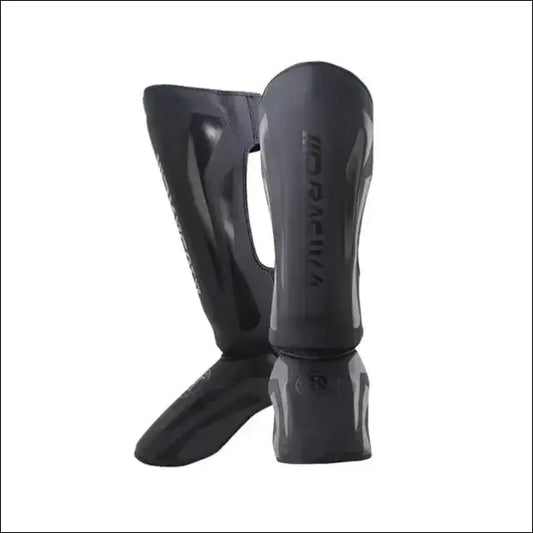Kickboxing Boxing Shin Guard Pads | Ultimate Protection for Martial Arts - Dark Night Black / S